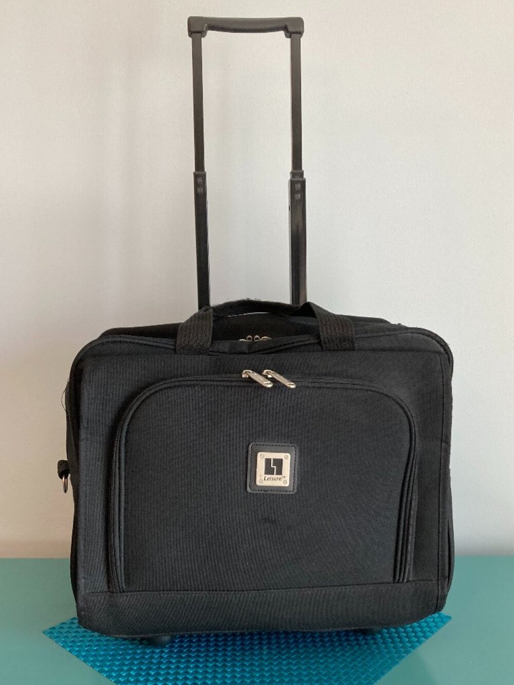 Rolling Briefcase Laptop Carry On Travel Bag -Unisex-by Leisure